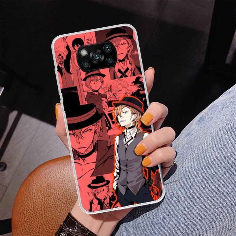 Bungo Stray Dogs Manga Phnoe Case for Xiaomi Poco X5 X6 X7 Pro X4 Gt F7 Ultra M8 M7 Redmi 15C 15 13C 13 12C 12 Unique Cover Coqu
