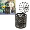 Iron Candle Holder European Retro Iron Rust   Elegant   Vintage Candle Holder for Outdoor Terrace Party