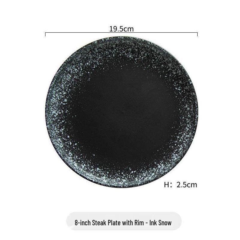 Creative Ceramic Plate for Steak, Pasta, and More - Ideal for Homes, Restaurants, and Hotels