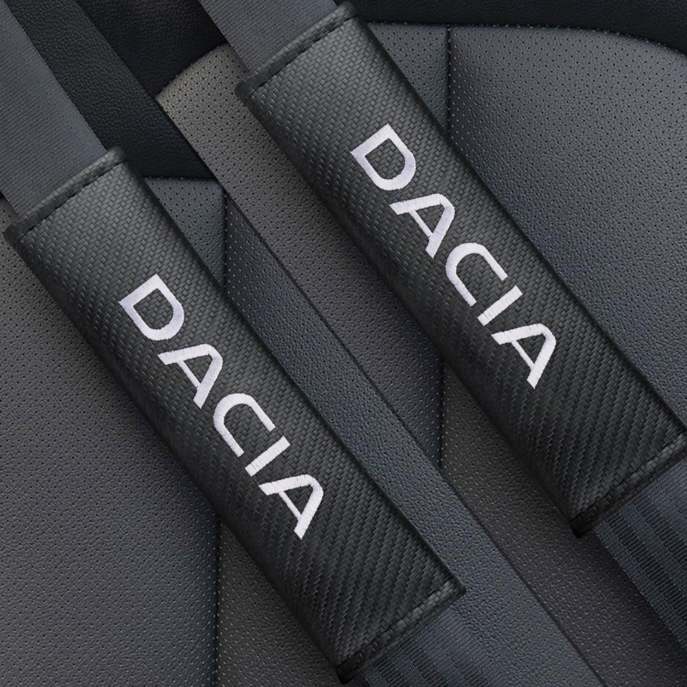 1/2Pcs Carbon Fiber Car Seat Belts Cover Shoulder Protector Cushion For Renault DACIA Koleos Duster Logan Twingo Clio Megane ZOEF