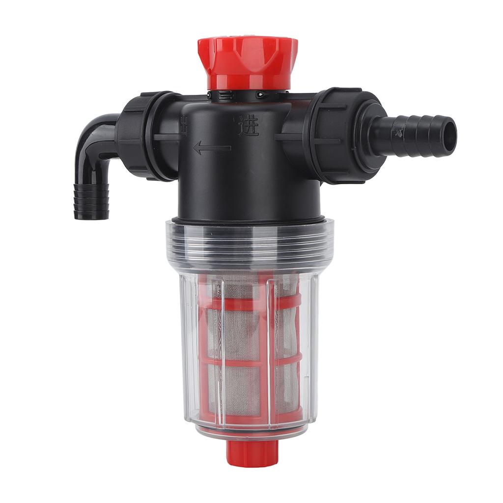 Bewässerungswasserpumpenfilter Feinmaschiges Doppelschicht-Filtersystem Hoher Durchfluss Inline-Sieb für Garten Rasen 38mm Anschluss