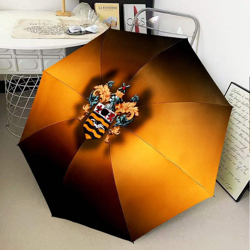 Blackpool Football Club Crest Automatic Folding Umbrella - 8-Rib Travel Umbrella with Auto Open/Close & Portable Gifts for holidays or birthdays