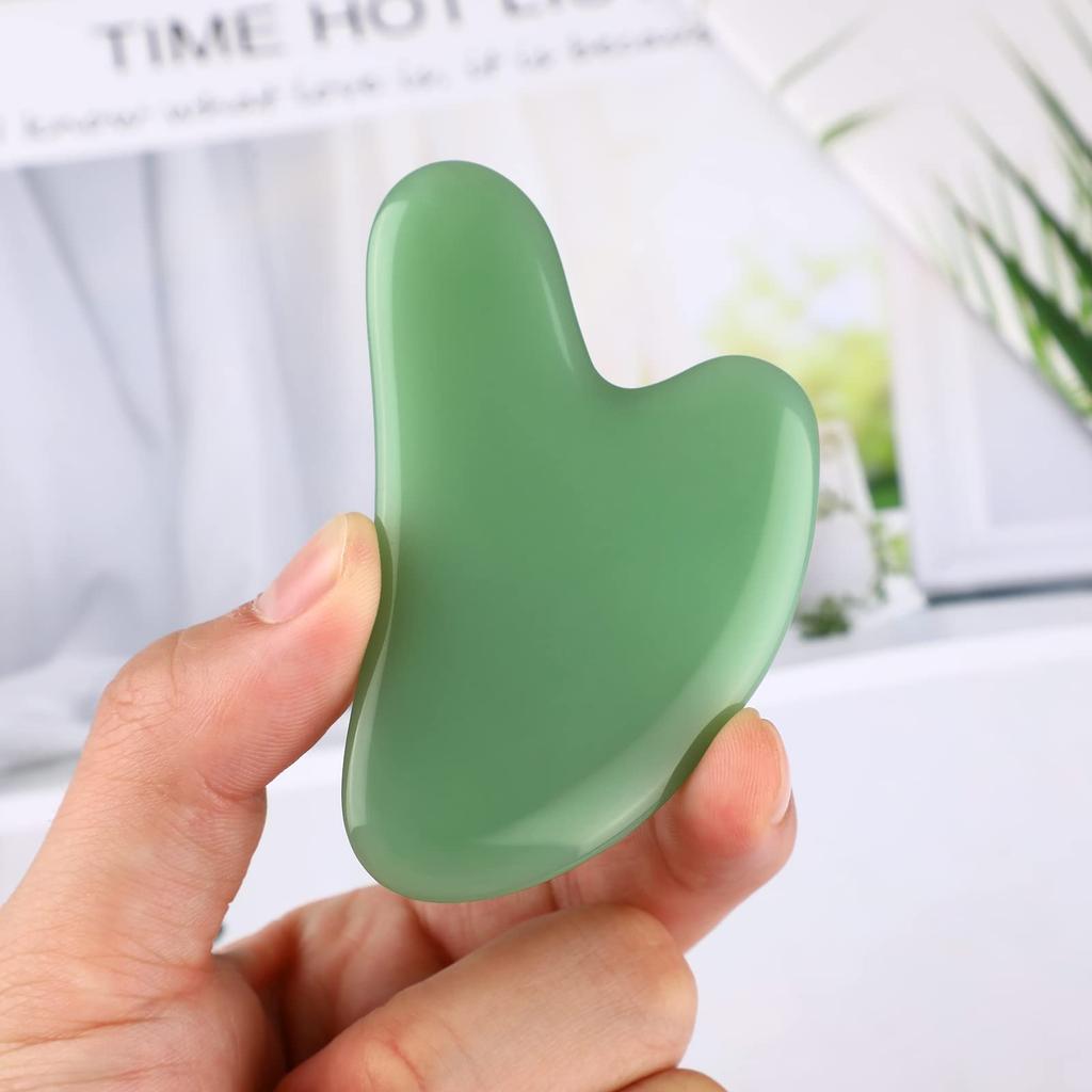 Gua Sha Facial Tools Guasha Tool Gua Sha Glass Manual Massage Sticks for Jawline Sculpting and Puffiness Reducing for Face Body