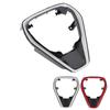 Carbon Fiber Steering Wheel Center Frame Cover Interior Car Steering Wheel Panel Moulding Trim for C