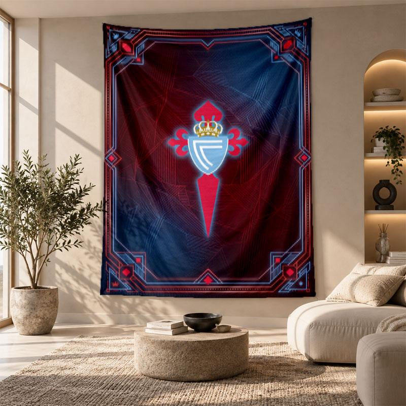 Decorative Tapestry,Celta Vigo FC Printed Wall Art, Lightweight Wall Hanging For Bedroom Background