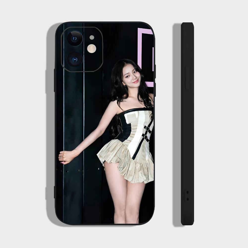 Sexy Girl J-jisoo-s Phone Case For IPhone 17 Air 16 15 14 13 Pro Max 11 12 Black Silicone Cover
