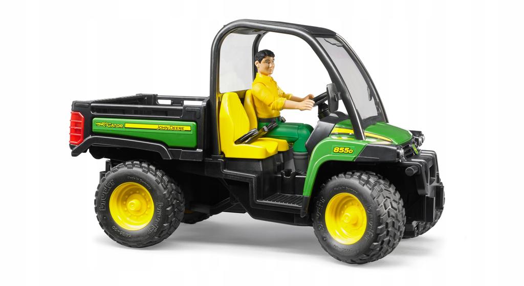 John Deere Gator XUV 855D with figure BRUDER 02490 Profi series 1:16