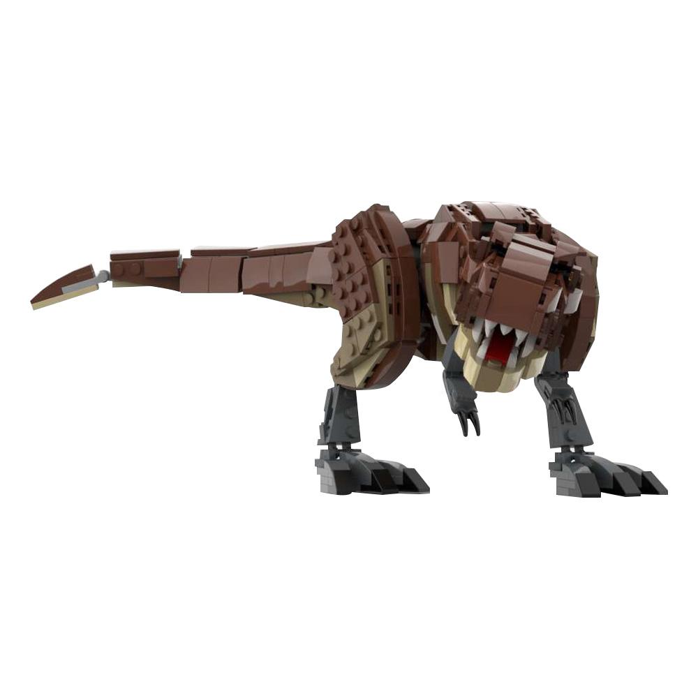 MOC Tyrannosaurus Rex Minifigure Scale Building Blocks Model Jurassic Tyrannosaurus Bricks DIY Assembly Toys Kids Birthday Gifts