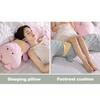 Long Body Pillow Ergonomic Curve Pillow Cute Side Sleeping Support Soft Animal Shapes Plush Doll for Kids Adult