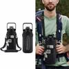 Adjustable Shoulder Strap Water Bottle Case Sleeve Neoprene Insulated Mug Holder  Shopping