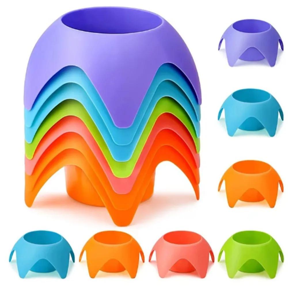 Plastic Beach Cup Holders, Multicolor Outdoor Sand Drink Holders, Portable Beer Stand Accessories For Beach Parties And Cam