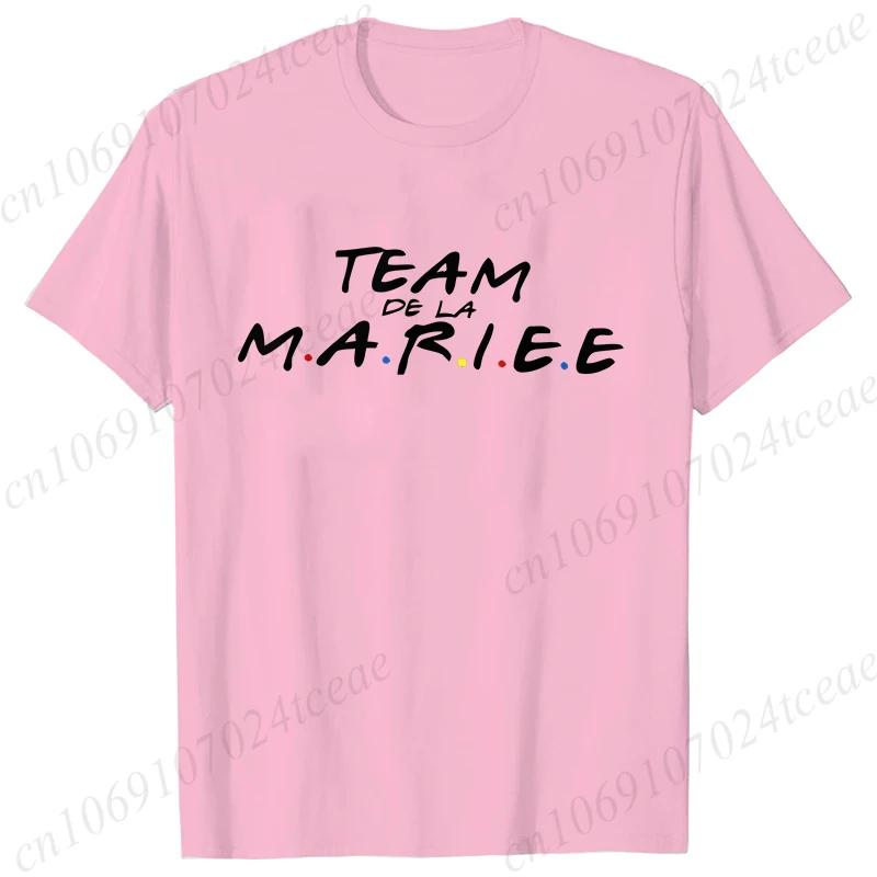 Team De La Marie Tshirt French Evjf Futur Bride Tees Girls Single Farewell Bachelorette Party Tees Bridal Wedding Party Shirt