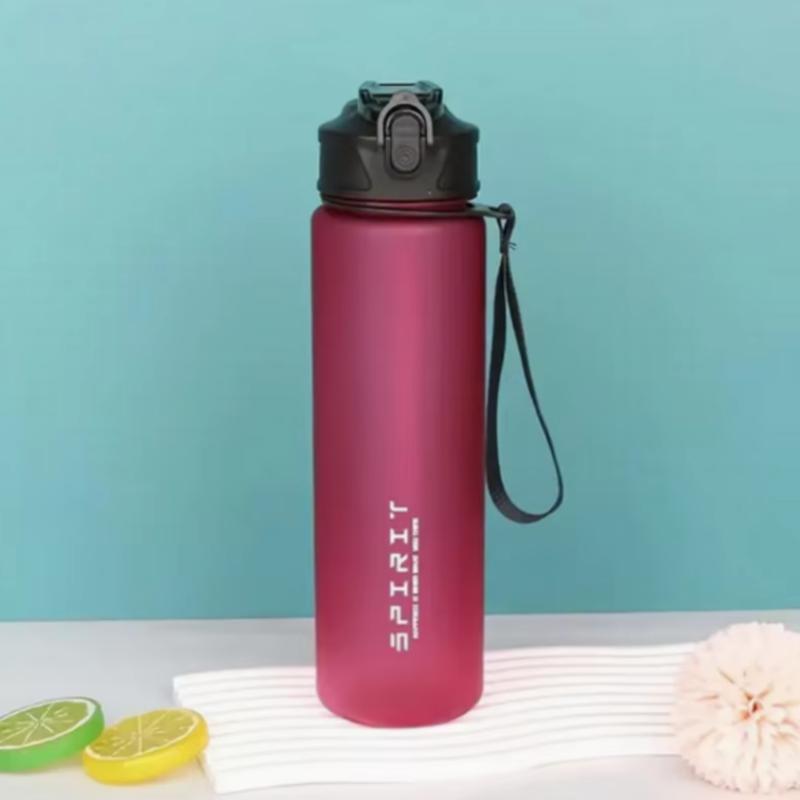 780ml Farbverlauf Sportflasche mit auslaufsicherem Deckel & Schriftzug, Leicht zu trinken für Fitnessstudio/Outdoor/Radfahren/Laufen/Angeln, Geburtstags-/Schulgeschenk