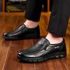 Men's Summer Shoes, Perforated Breathable Business Casual Slip-On Shoes with Soft Sole, Comfortable and Wear-Resistant Driving Shoes