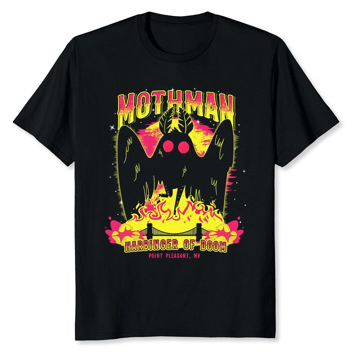 Mothman Harbinger Of Doom Funny Cute Cryptid Creature T-Shirt L