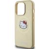 Etui do iPhone 13 Pro Max Hello Kitty MagSafe Skórzane Złote