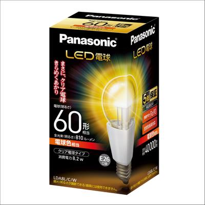 LED žiarovka E26 žiarovka 60-typ žiarovka farba ekvivalentná všeobecný číry typ LDA8LCW pätica, ekvivalentná, (8,2 W), žiarovka,