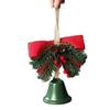 Künstliche Kiefer Weihnachtsglocke Anhänger Metall Haus Weihnachtsdekoration Neujahr Zubehör