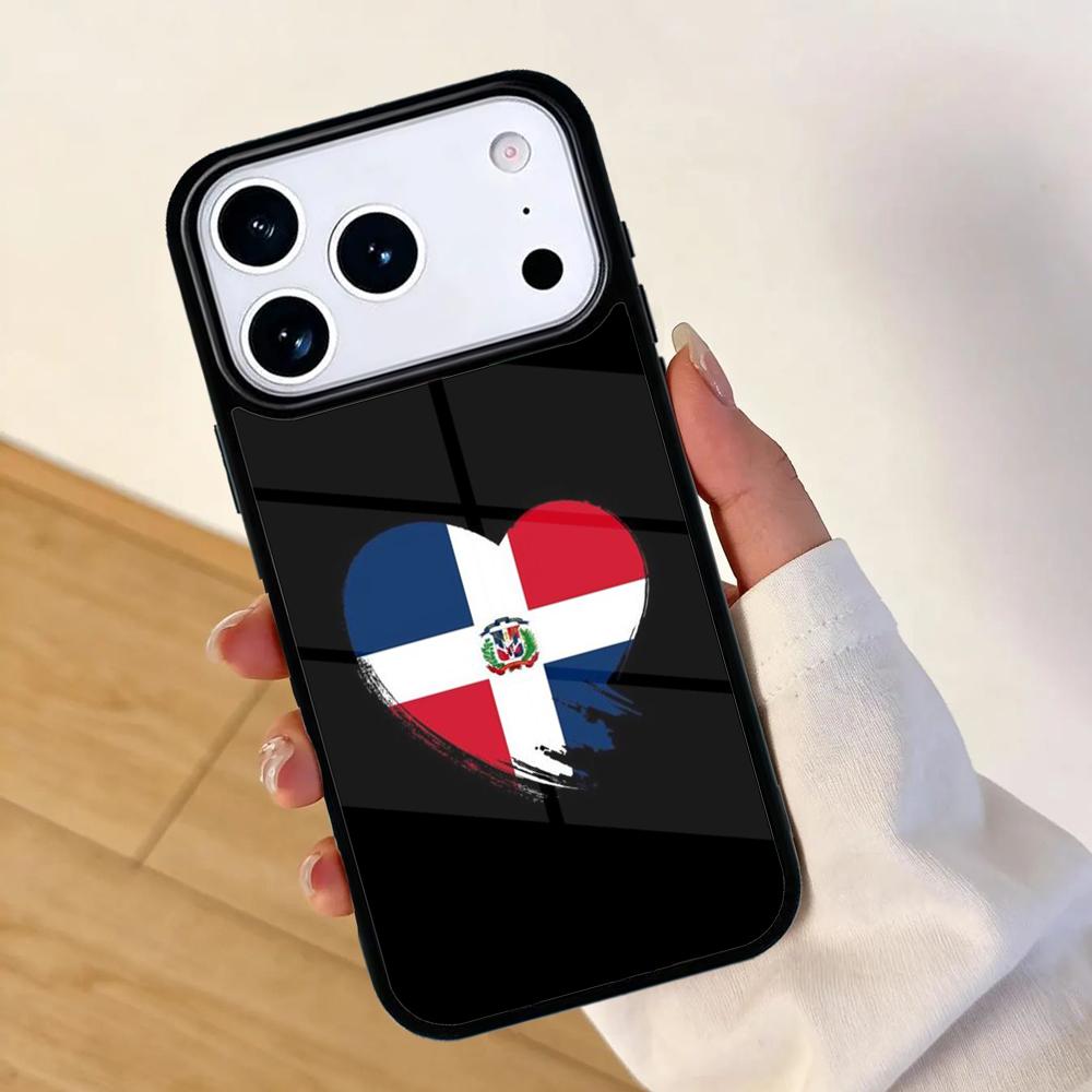 Flag of Dominican Republic Mobile Phone Case for IPhone 17 AIR 16pro Max 15 14 13 12 11 Bumper Cover
