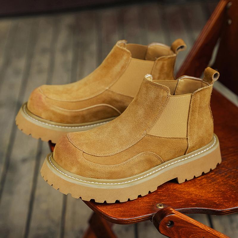 

Мужские ботинки на толстой подошве и с амортизирующей подошвой — модная и универсальная мужская обувь для путешествий на открытом воздухе 39