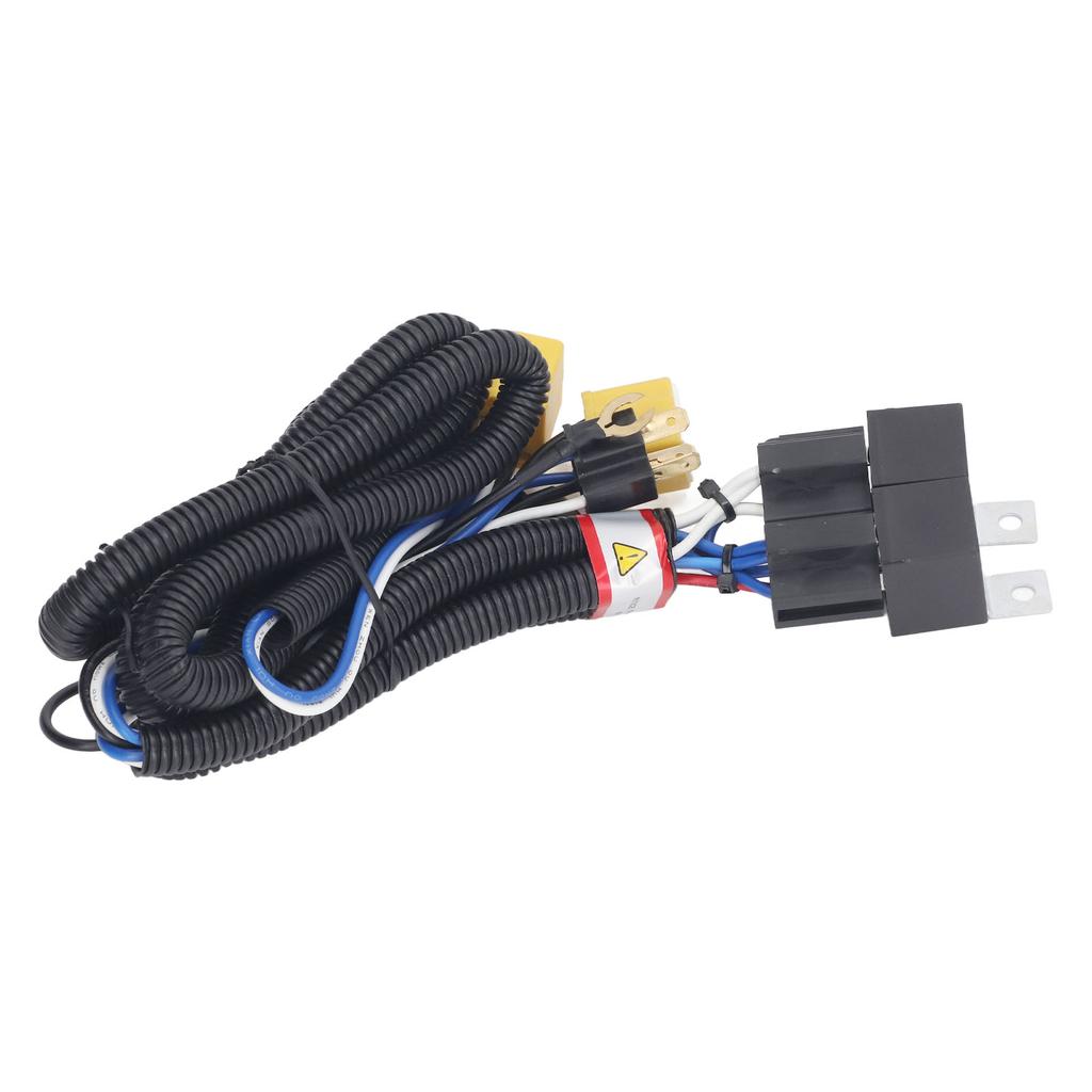 H4 Headlight Relay Harness High Temperature Resistant Ceramic Socket H6054 7x6 Headlamp Wiring Harness Kit