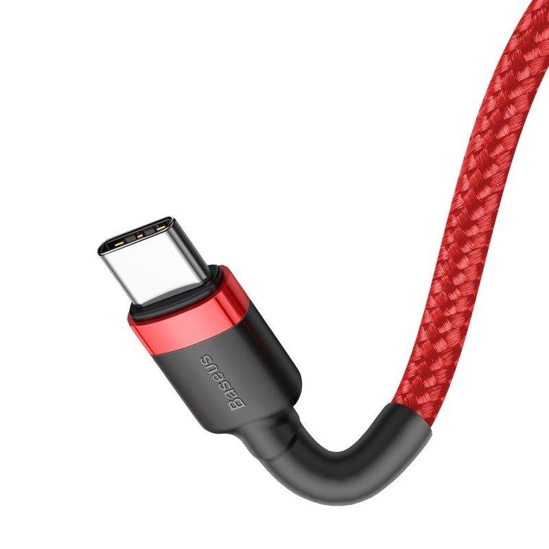 Kabel Usb-C Do Usb-C Pd Baseus Cafule Pd 2.0 Qc 3.0 60W 1M (Czerwony)