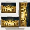 Christmas Nativity 2D Backdrop, Holy Night Jesus Birth Silhouette Photography Background