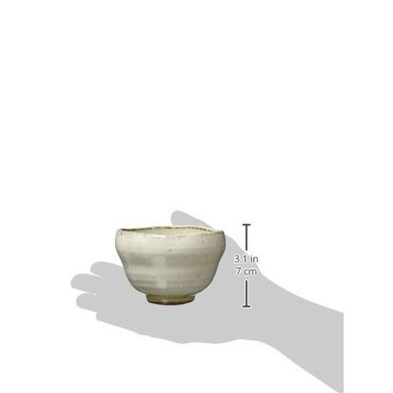 Mino ware plate rice bowl teacup approximately 260ml microwave safe dishwasher white glaze irregular shape made Japan