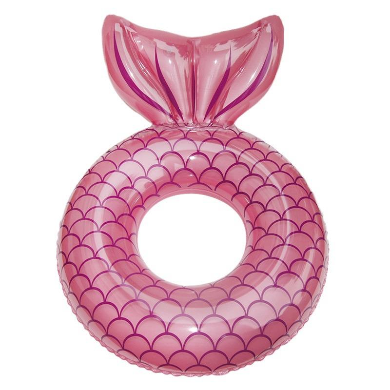 Inflatable Adult Mermaid Tail Swim Ring & Floating Water Chair