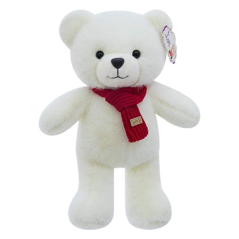 Little Bear Plush Winter Scarf - Cute Teddy Doll Gift for Kids' Birthdays
