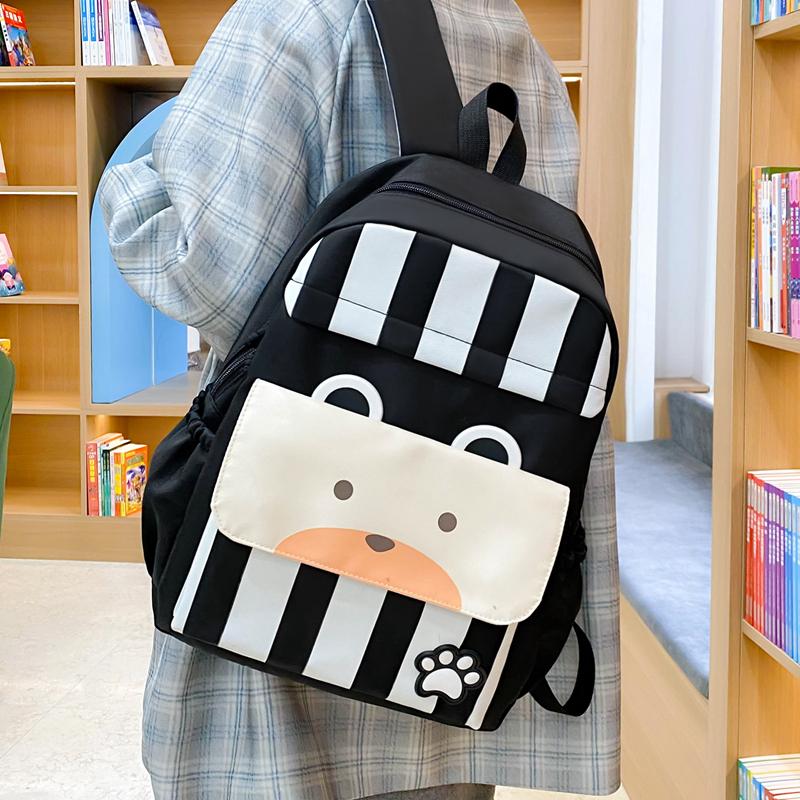 Three-Piece Backpack Set Large Capacity Children's School Bag Girls Boys Nylon Backpack for Primary and Secondary School