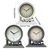 Stylish Quiet Movement Desktop Clock Love Letter Mantels Clock Decoration for Living Room Bedroom or Office Enhancing