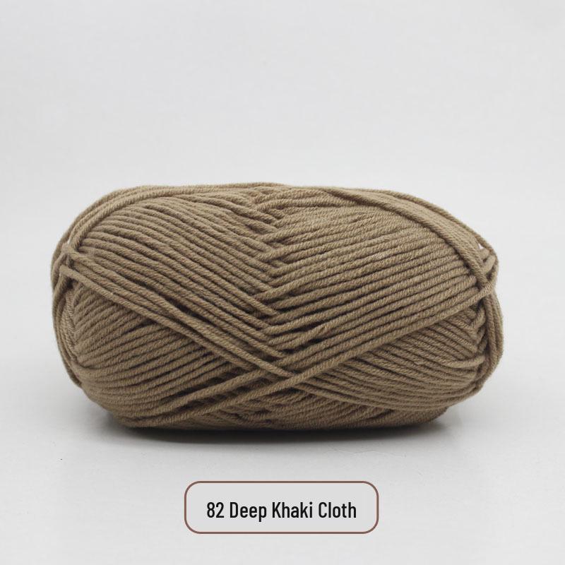 5-Strand Milk Cotton Yarn Scarf & Hand-Knitted Hat Yarn - Baby Soft, Medium Thickness, Free Shipping