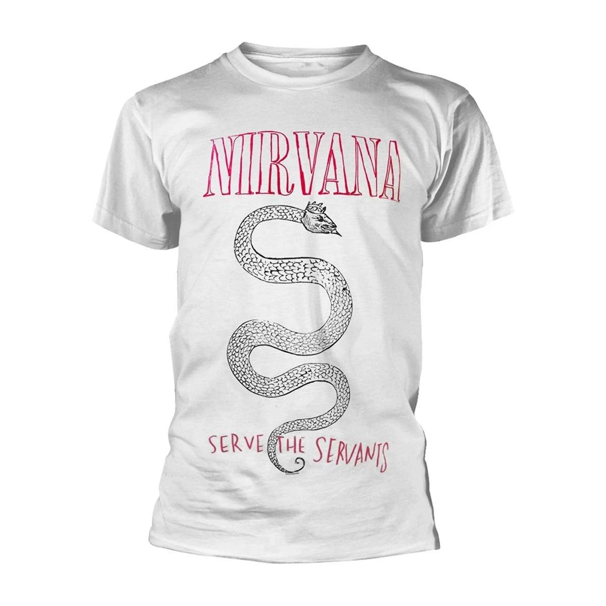 Nirvana Kurt Cobain Serpent Snake Official Mens Unisex T-Shirt L
