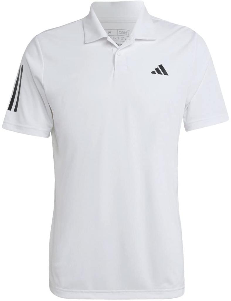 Adidas MLE71 Club Tennis Polo White Size XS Men's 3-Stripes Shirt, (HS3268),