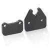 New Black Sun Visor Clip Retaining Set with Screws For Dodge Ram 1500 2019-2022