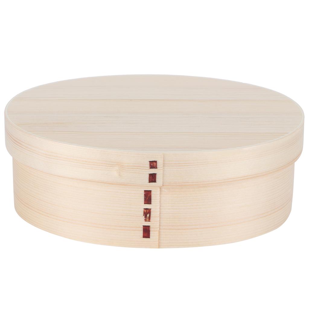 17,5x13,5cm Pojemnik na lunch Drewniany pojemnik Bento Przenośny pojemnik na żywność dla uczniów PracownikówMalowany