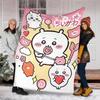 Chiikawa1 printed throw blanket—lightweight,soft,warm;versatile blanket for all seasons—perfect as &air-conditioning throw,nap blanket