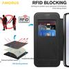 For Samsung Galaxy A36 5G Case Compatible with MagSafe RFID Blocking Card Holder Leather Phone Cover