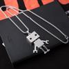 Hip Hop Heavy Industry Unisex Metal Pendant Choker Robot Necklace Man Necklace Birthday Present
