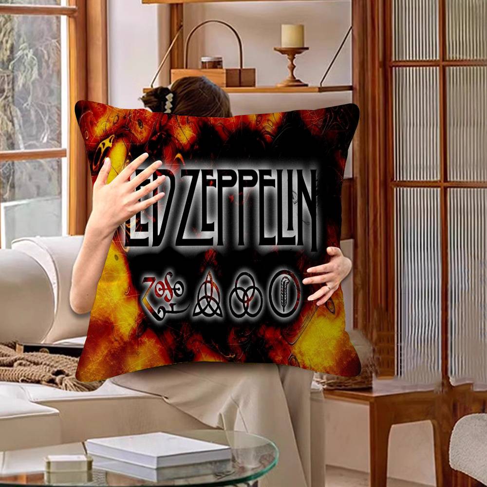 Band L-Led Z-Zeppelin Kissenbezug Toon Geschenk Kissenhülle Schlafzimmer Zuhause Sofa Stuhl Sitz Dekor Kissenhülle