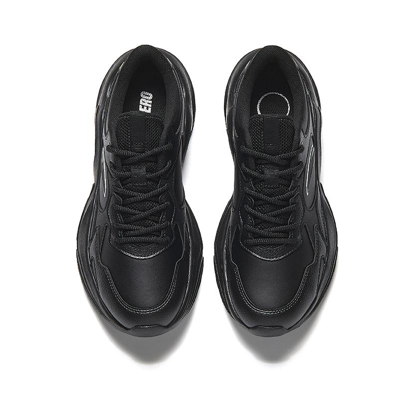 Anta Little Millennium Trendy Comfortable Wear-Resistant Breathable Height-Increasing Low-Top Casual Shoes Women Sneaker Black 922538826-4