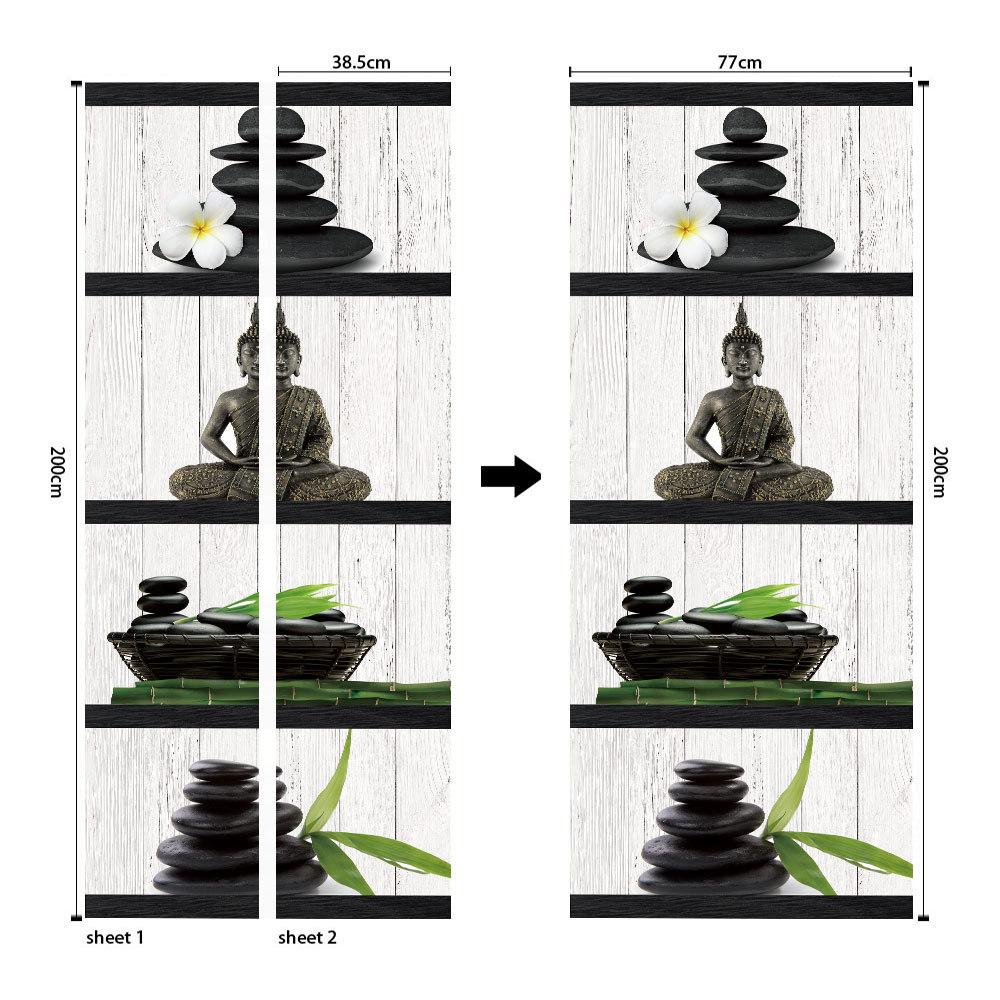 

Экологически чистые 3D наклейки на дверь из 10 000 рисунков высокой четкости, размерные узоры, водонепроницаемые, маслостойкие и противообрастающие наклейки на дверь 77*200cm