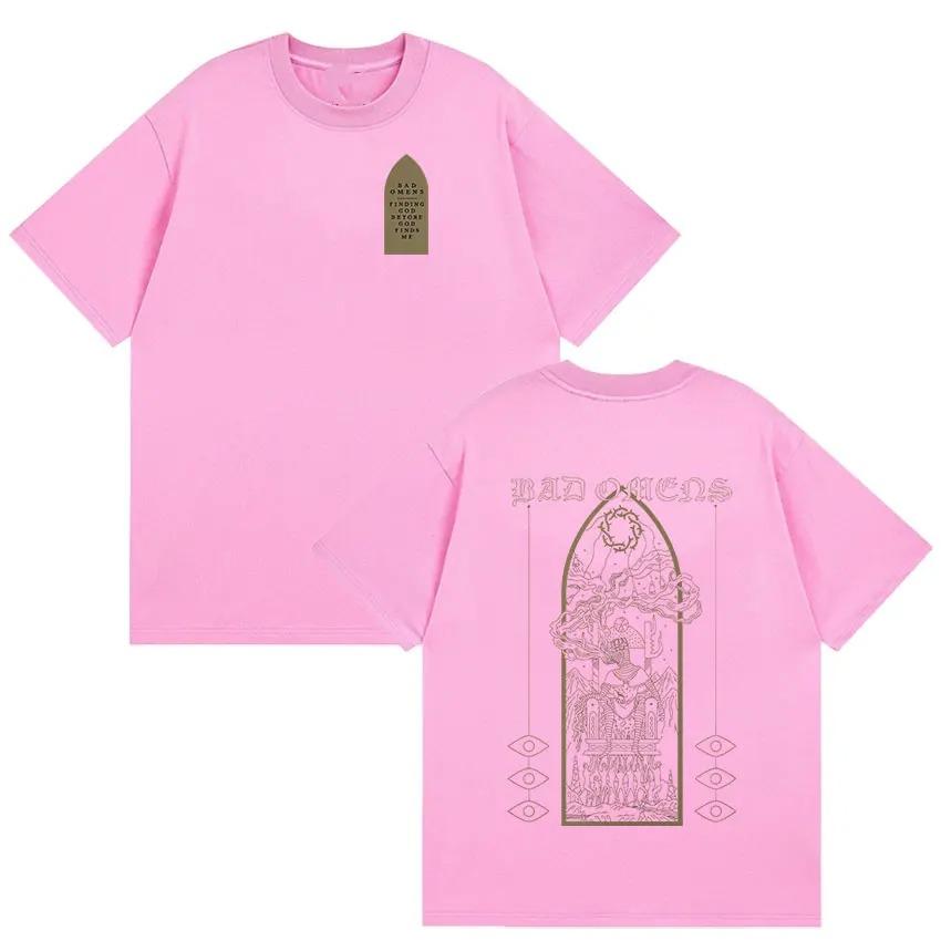 Rock Band Bad Omens Tour 2026 T Shirts Men Women Harajuku High Quality Vintage T-shirt Cotton Short Sleeve Tees Streetwear