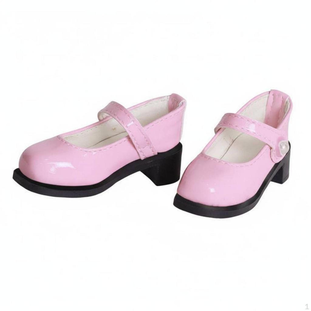 1/4 Scale BJD Shoes Fashionable Design Doll Handmade Mary Janes Black