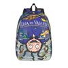Mona The Vampire Anime Teenage Backpack Lightweight Student Hiking Travel  Daypack for Men Women Laptop Canvas Bags