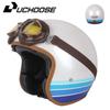 Vintage-Style Half Helmet Adults Unisex Motorcycle Scooter Riding DOT Certified ABS Safety