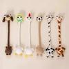 Cute Big-Eyed Stuffed Toy Long Neck Dog Duck Giraffe Plush Doll Car Bag Keychain Cute Animal Bendable Plush Figure Unique Gift for Dog Lovers