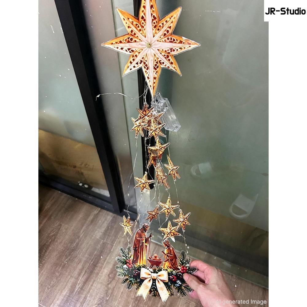 Light Up Angel Wall Lamp, Luminous Wing Resin Wall Decor, Christmas Star Scene Ornament, Festive Atmosphere Home Decoration Gift