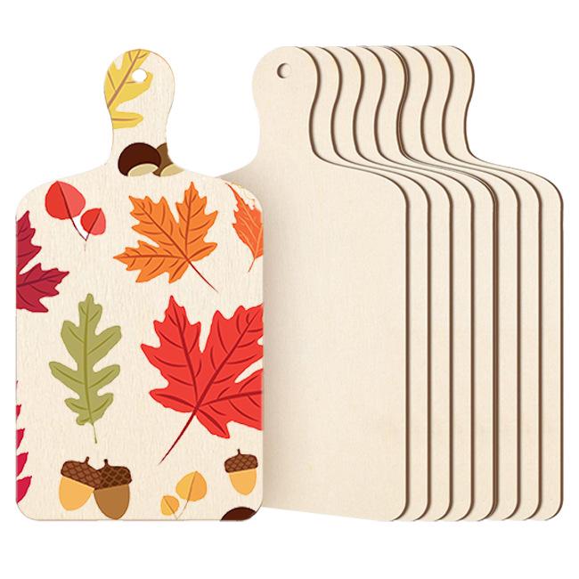 Wooden Cutting Board with Handle - Small Paddle for DIY Vegetable Decoration